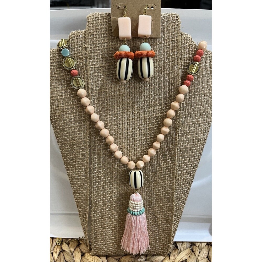 Plunder Design Vintage Whimsical Necklace Set Art To Wear Beetle Juice 30in
